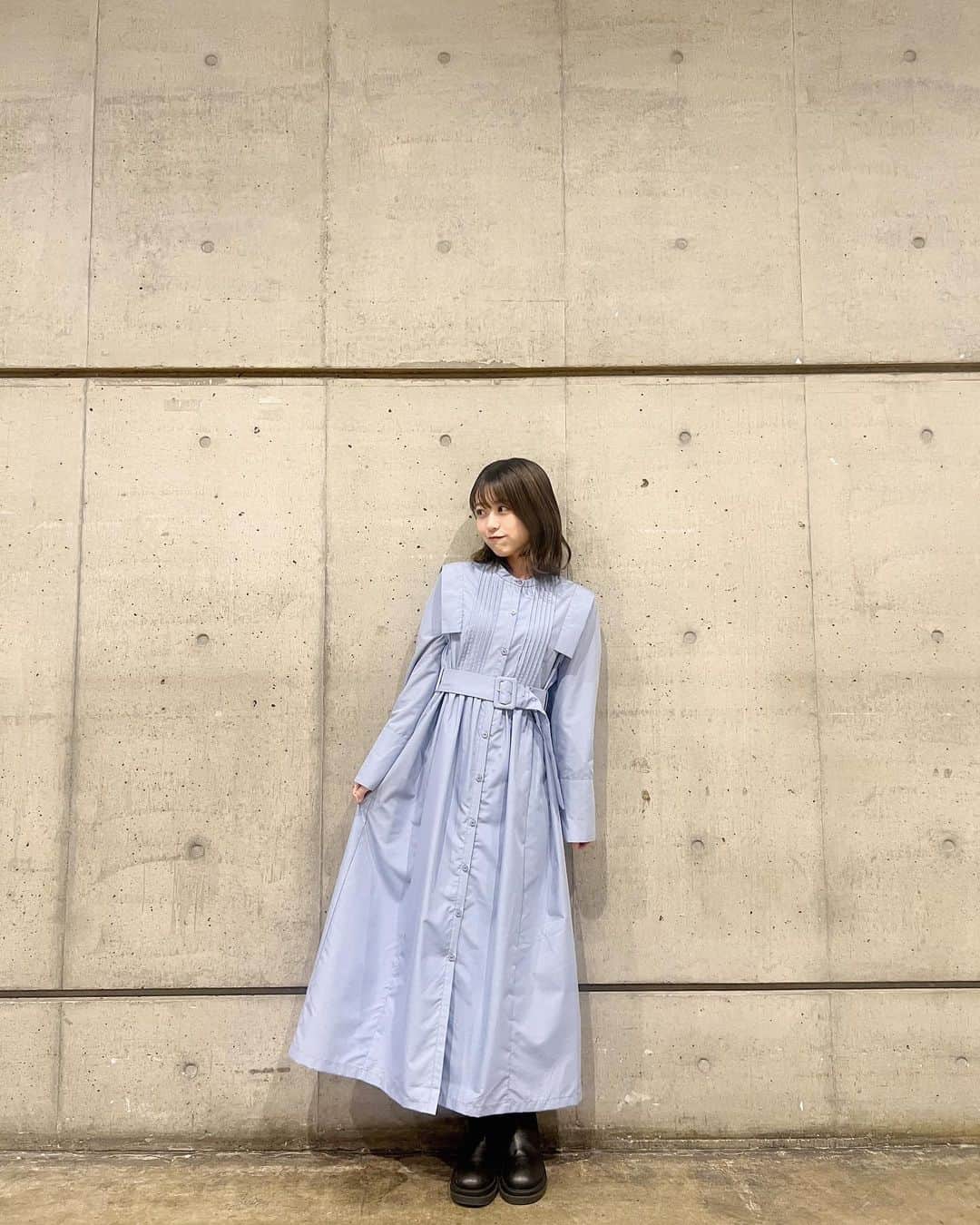 篠崎彩奈のインスタグラム：「今日の私服👗♡ @nostalgia_jp  #ワンピース #ootd #なんコーデ」