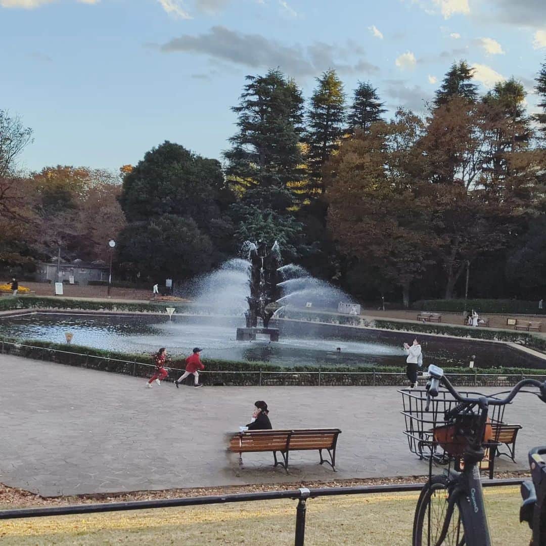 宮田愛子のインスタグラム：「世田谷公園にて、 井田寛子さんファミリーと最高の休日🩷 井田さんの上のお子さんとうちの長男は、同じ齢・同じ月生まれという偶然！  赤ちゃんの頃から何度も会っているんだけど、井田家の転勤やコロナ禍を経て久しぶりの再会に、2人ともちょっと恥ずかしそう。でも最後は打ち解けてハイタッチ！  下のお子さんは、うちの次男と1歳違い。齢の近い子供たちの成長とともに、また一緒に思い出が作れたらとても幸せです✨」