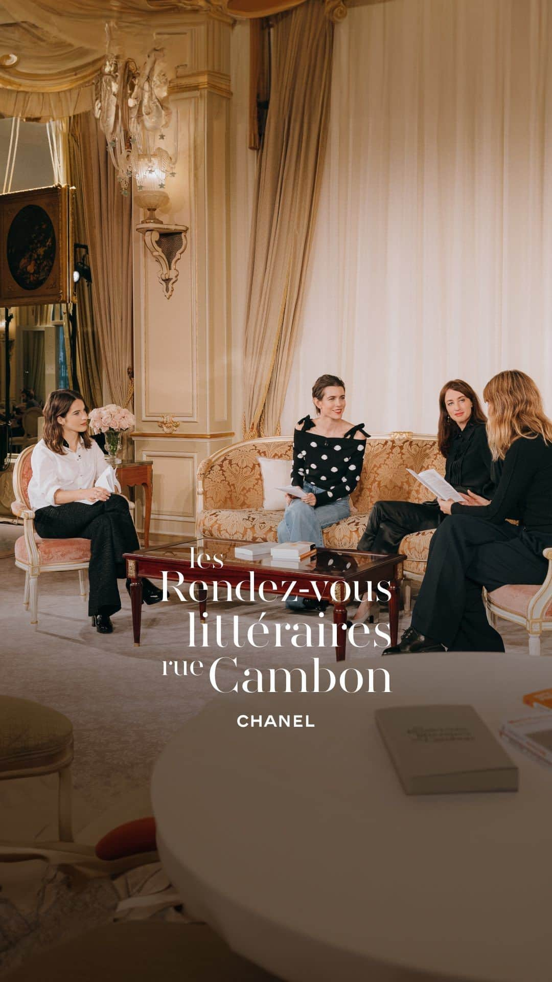 シャネルのインスタグラム：「For this eleventh edition of the Rendez-vous littéraires rue Cambon [Literary Rendezvous at Rue Cambon], CHANEL and Charlotte Casiraghi, ambassador and spokesperson for the House, invited writer and screenwriter Maria Pourchet, along with actress and House ambassador Rebecca Marder.  Moderated by writer and journalist Lauren Bastide, this encounter dedicated to the work of Maria Pourchet considers the powers she attributes to literature and the importance of leaving room for nuance so as to “allow time for thought to take shape.”  A musical performance by artist and musician Clara Ysé, accompanied by pianist Camille El Bacha, closed the rendezvous.  See more about the Rendez-vous littéraire on chanel.com  #CHANELRendezvousLitteraires #MariaPourchet #CharlotteCasiraghi @RebeccaMarder @LaurenBastide @Clara_Yse」