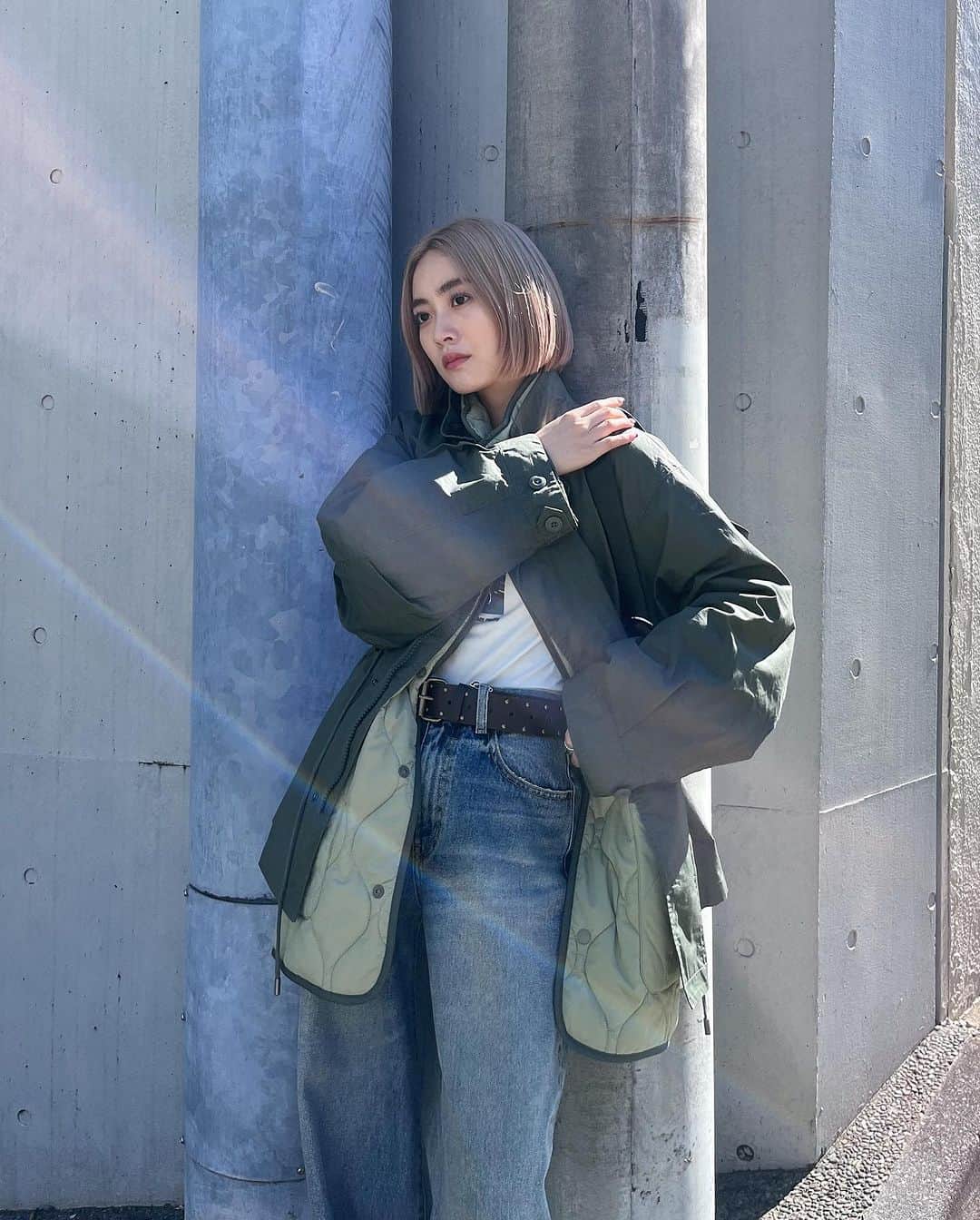 MOUSSY SNAPさんのインスタグラム写真 - (MOUSSY SNAPInstagram)「#MOUSSYSNAP @reina___4 158cm LAZONA KAWASAKI STAFF / ラゾーナ川崎店スタッフ  ・LINER PUFFER MIDDLE COAT(010GA730-6020) ・BE HERE NOW LONG SLEEVE T-SHIRT(010GAQ90-5530) ・WIDE BAGGY STRAIGHT(010GA611-5260) ・STUDS WIDE BELT(010GA250-6340) ・CHUNKY RUBBER BOOTS(010GAT52-5430) 全国のMOUSSY店舗／SHEL'TTER WEBSTORE／ZOZOTOWNにて 発売中。  #MOUSSY #MOUSSYJEANS」11月18日 22時36分 - moussysnap