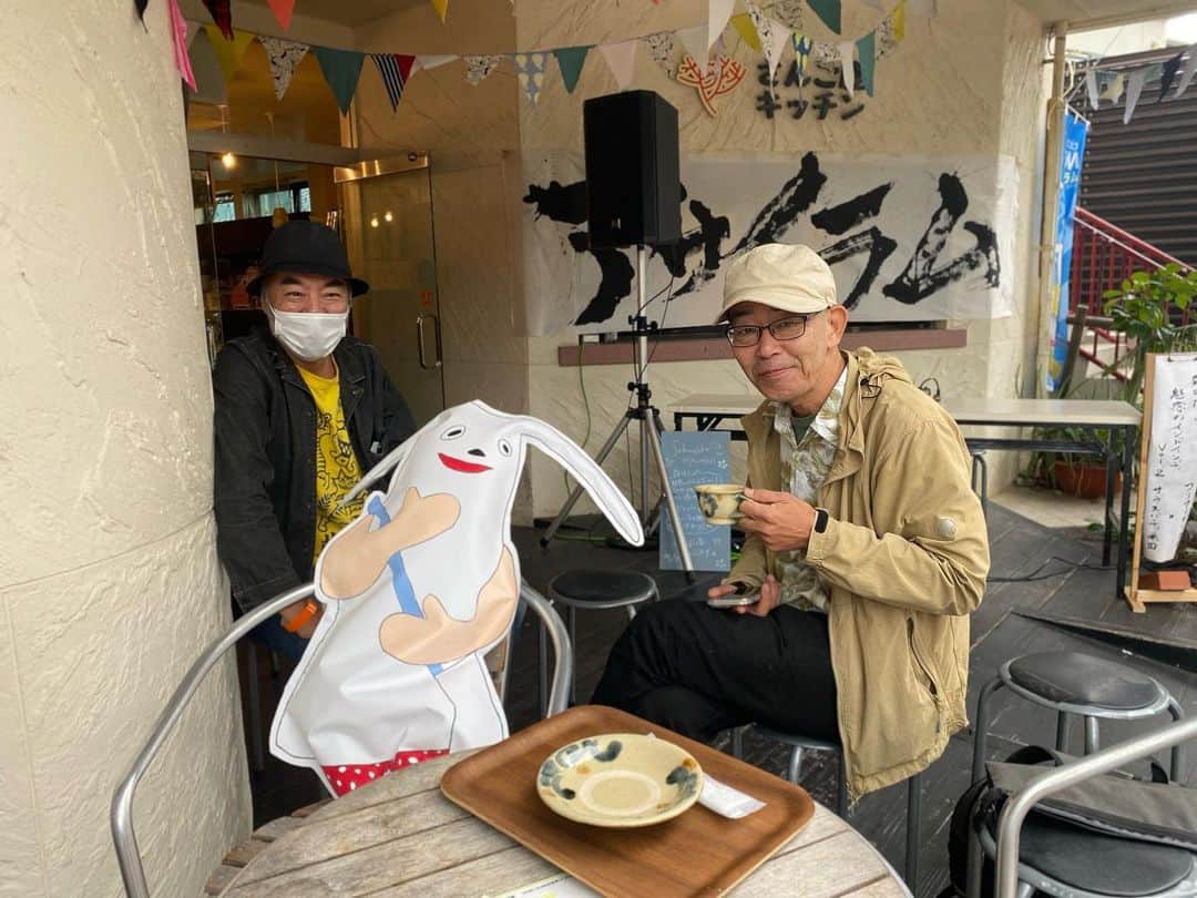 タテタカコのインスタグラム：「平井さんと真喜屋さんとアサイラムさん🌕」