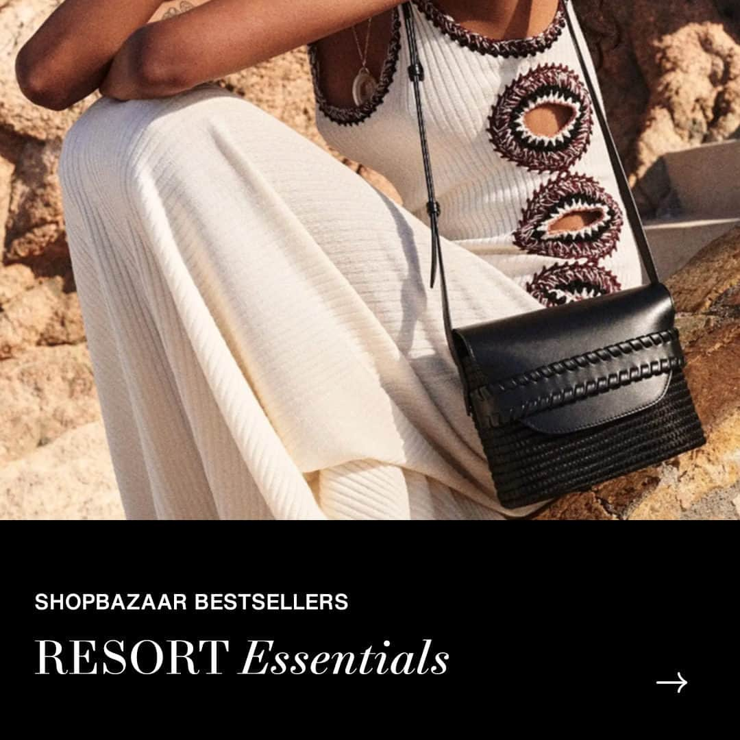 ShopBAZAARのインスタグラム：「It may be winter, but we’re embracing a sunny state of mind with our latest edit of bestsellers. Resort season is starting with vacation essentials ready to be added to your next packing list. Elegant wide brim hats, artisan-crafted basket bags, minimal sandals, sleek and chic bikinis—ignite your wanderlust with these must-haves. Shop the link in bio! #SHOPBAZAAR」