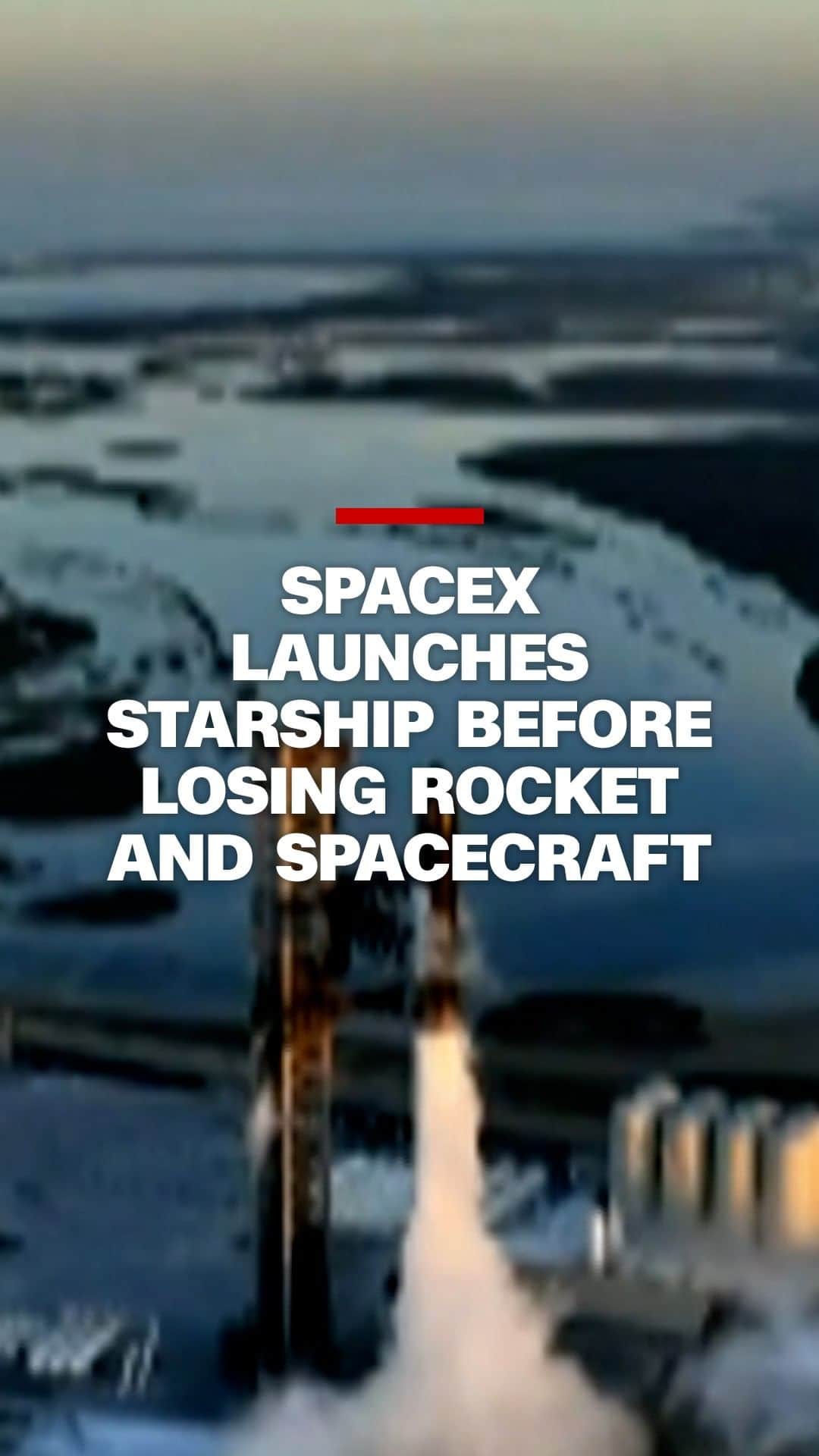 のインスタグラム：「SpaceX's gargantuan deep-space rocket system, Starship, safely lifted off Saturday morning – but the test flight ended prematurely with an explosion and a loss of signal. The Starship system made it much further into flight than the first attempt back in April. Read more at the link in our bio.」