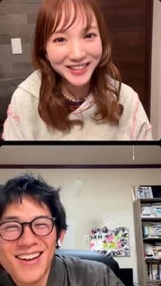 下田美咲のインスタグラム：「じゅんじゅんコラボ配信の後編というか2次会というか！からの、1人配信🫡💌  ありがとう〜！ 前編のアーカイブはじゅんじゅんのところに！」