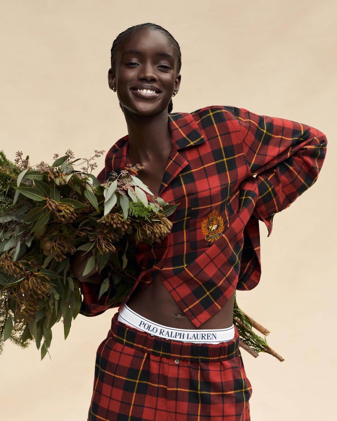 Polo Ralph Laurenのインスタグラム：「Soft #PoloRalphLauren cotton sleepwear is reimagined in new seasonal plaids, as seen on our Crop Top and Boxer Plaid Flannel PJ Set.  Explore the Sleepwear and Intimates collection via the link in bio.  #PoloIntimates」