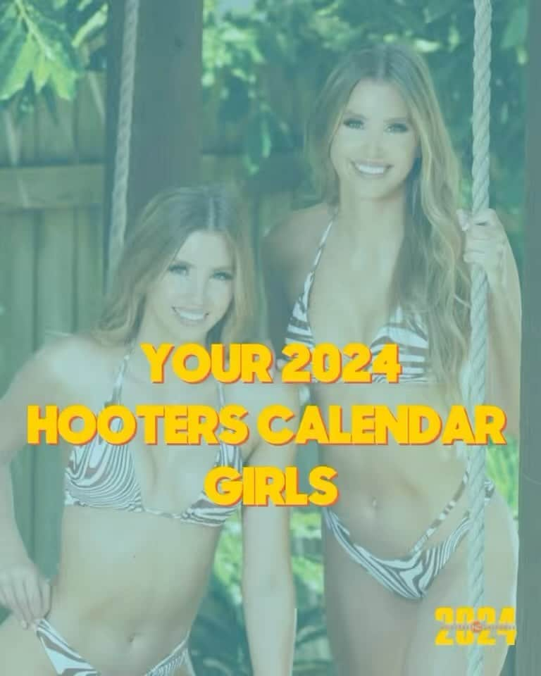 Hootersのインスタグラム：「We’ve got the perfect gift idea: 2024 Hooters Calendar. Full of your favorite Hooters Girls and monthly coupons. Win-win.」