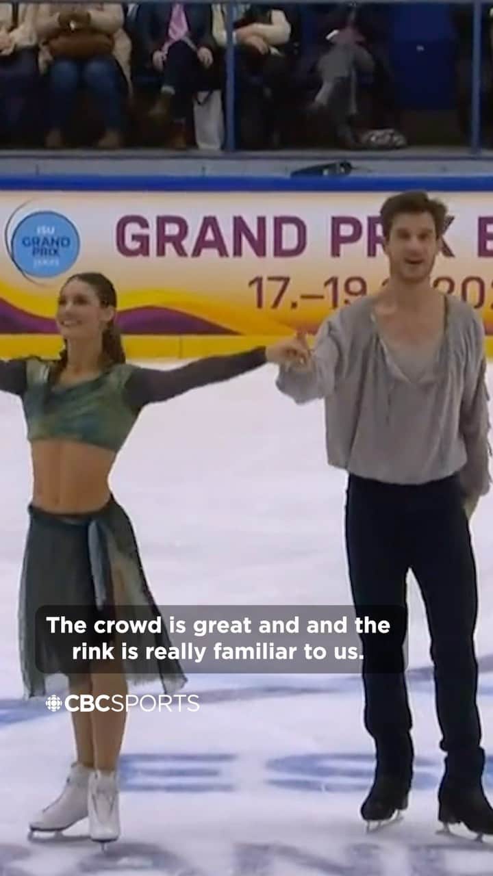 のインスタグラム：「Canadian ice dance duo Laurence Fournier Beaudry and Nikolaj Soerensen captured their second consecutive ISU Grand Prix series silver medal 🇨🇦🥈  The reigning Canadian champions finished second on Saturday at Grand Prix Espoo in Finland with a new season’s best total score of 206.32   🎥: @skate_canada」