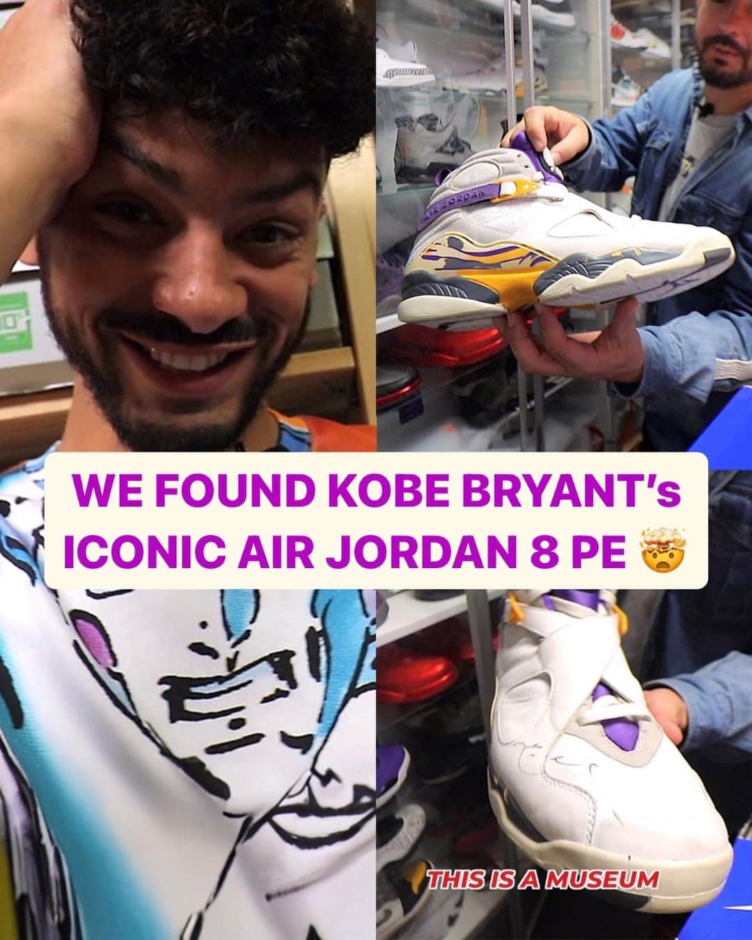 Nice Kicksのインスタグラム：「This is literally a piece of history! 🤯🔥 LINK IN BIO for the full episode of Project Blitz’ insane sneaker vault! 📲 @sneakpeekshow」