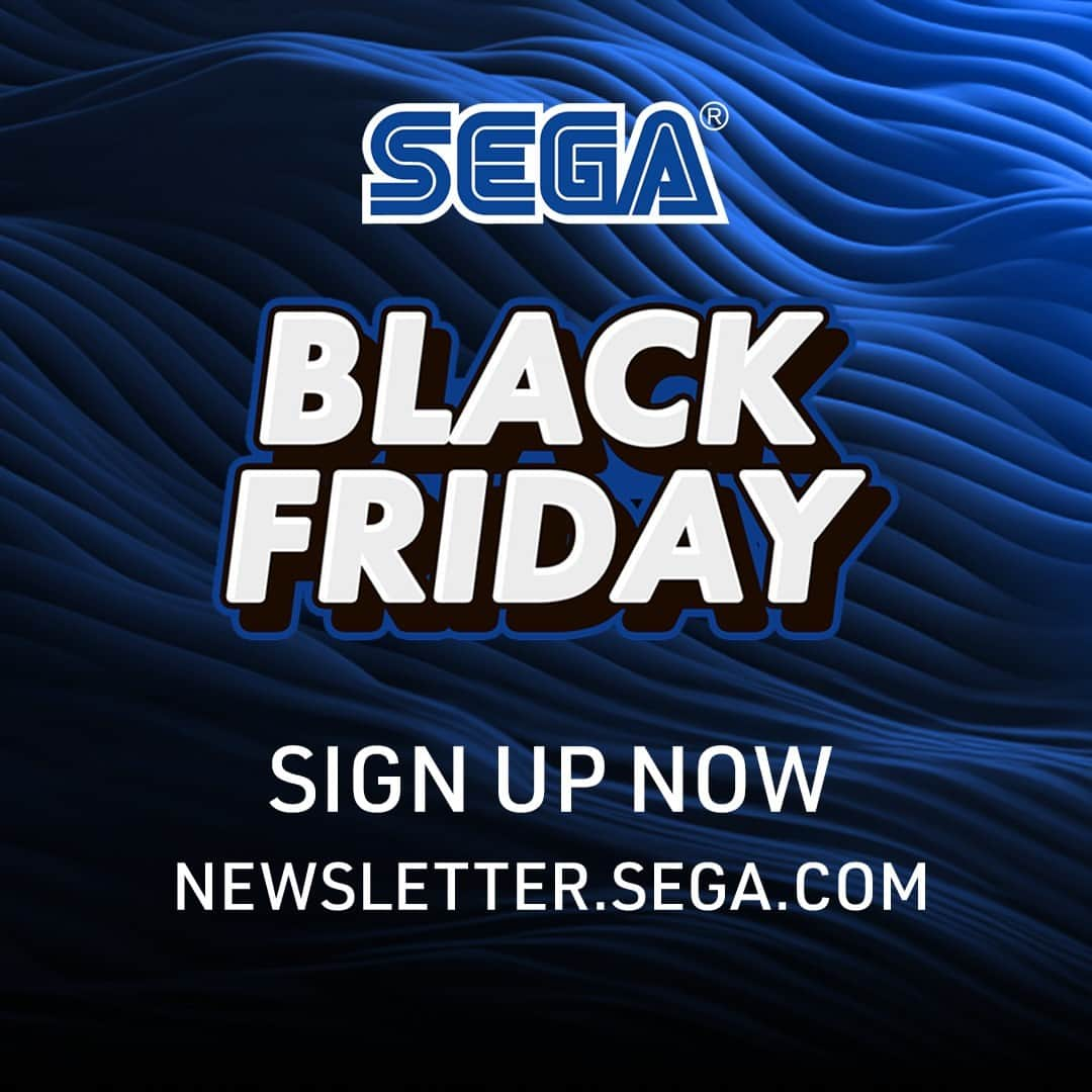 SEGAのインスタグラム：「Save up to 75% off your favorite SEGA games! Sign up for emails and get our best Black Friday deals!」