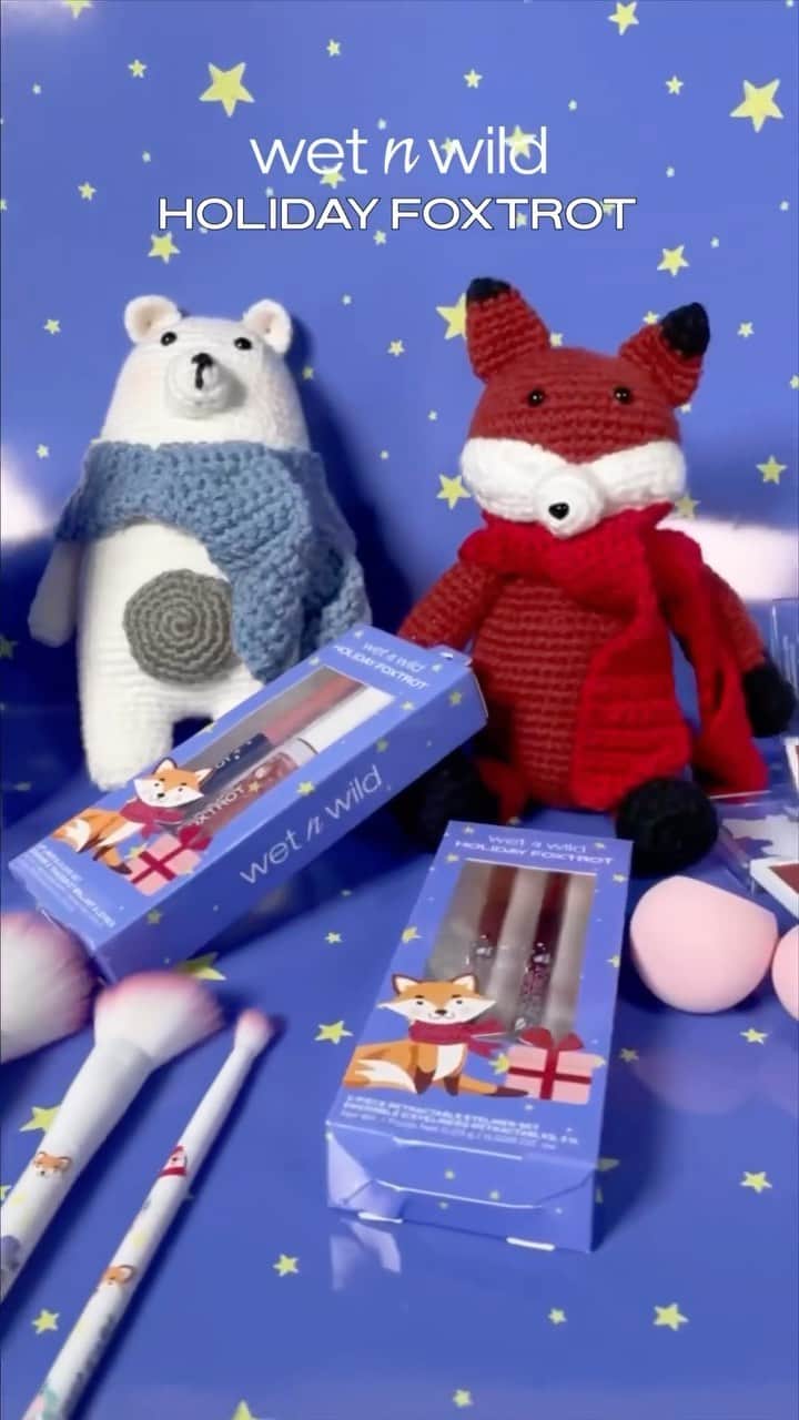 wet'n wild beautyのインスタグラム：「Pop off with the Holiday Foxtrot collection 🦊  It’s SO cute and it’s giving VALUE on that long gift list😇🐻‍❄️⁠ ⁠ Get the #HolidayFoxtrot collection ONLY at @UltaBeauty (online & in-store) #crueltyfree」