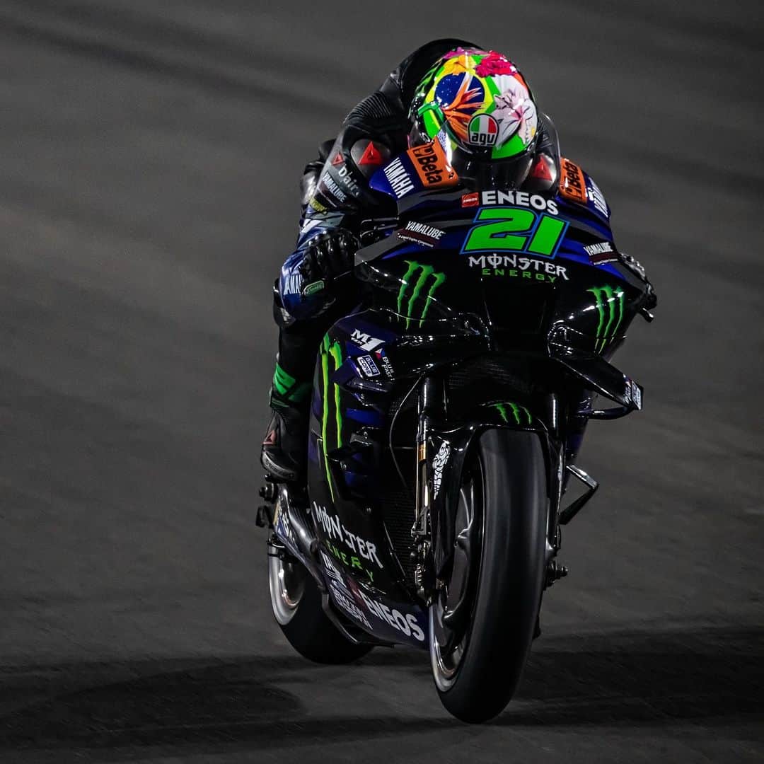 YamahaMotoGPのインスタグラム：「💬 @frankymorbido, Grand Prix of Qatar - Sprint Result - 15th:  "It was not a good Sprint. I had a good start, but then I got tangled up in the accident in Turn 6, and I lost a lot of ground. Moreover, we were trying a big modification in preparation for the Race. But it didn’t pay off because I had a bad feeling and couldn’t be quick, so it was a Sprint to forget."  #MonsterYamaha | #MotoGP | #QatarGP」