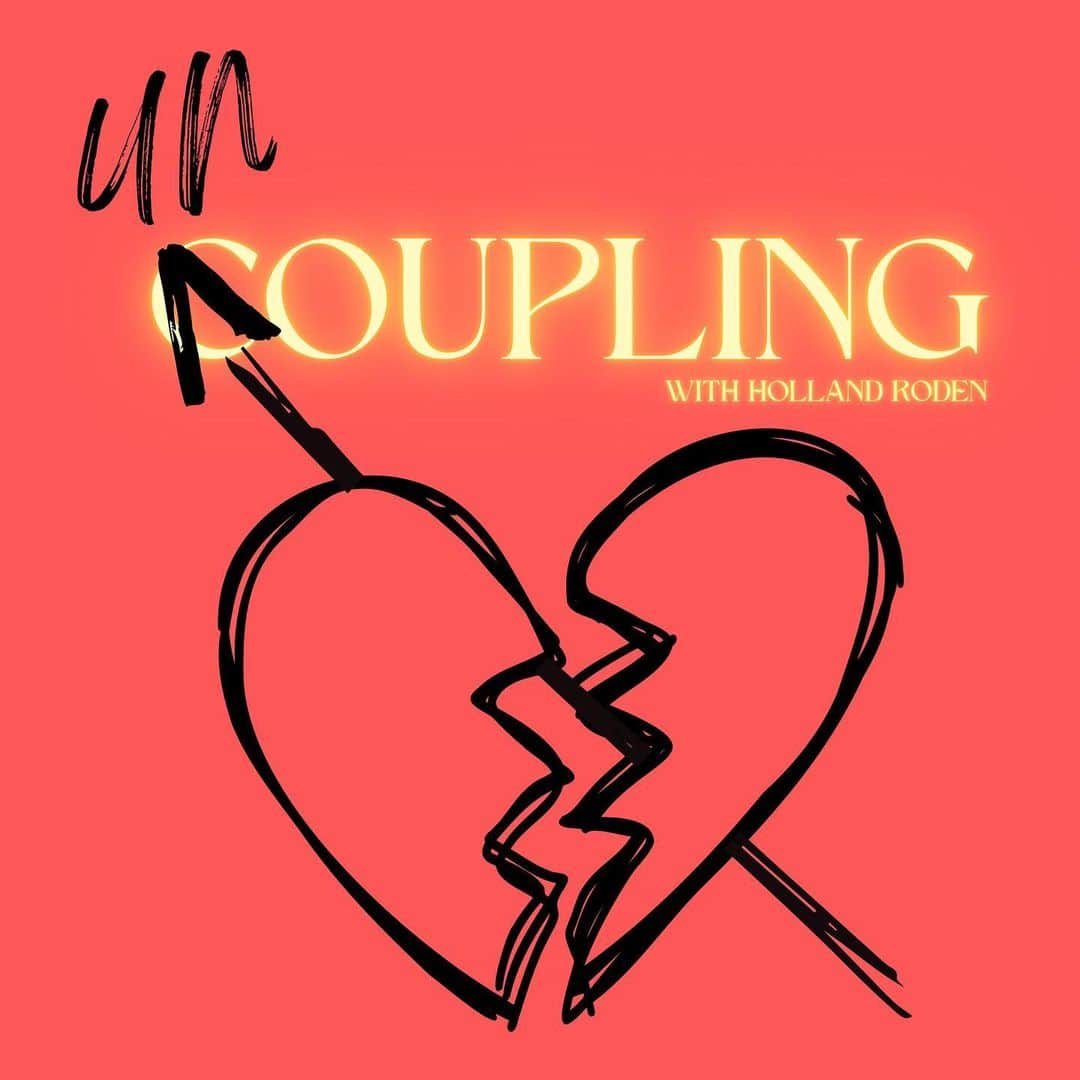 ホーランド・ロデンのインスタグラム：「UnCoupling launches 11/30! 💔  Be sure to subscribe and follow us on YouTube and TikTok so you don’t miss the launch! Click the link in our bio!   #podcast #hollandroden #heartbreak #healing #relationships」