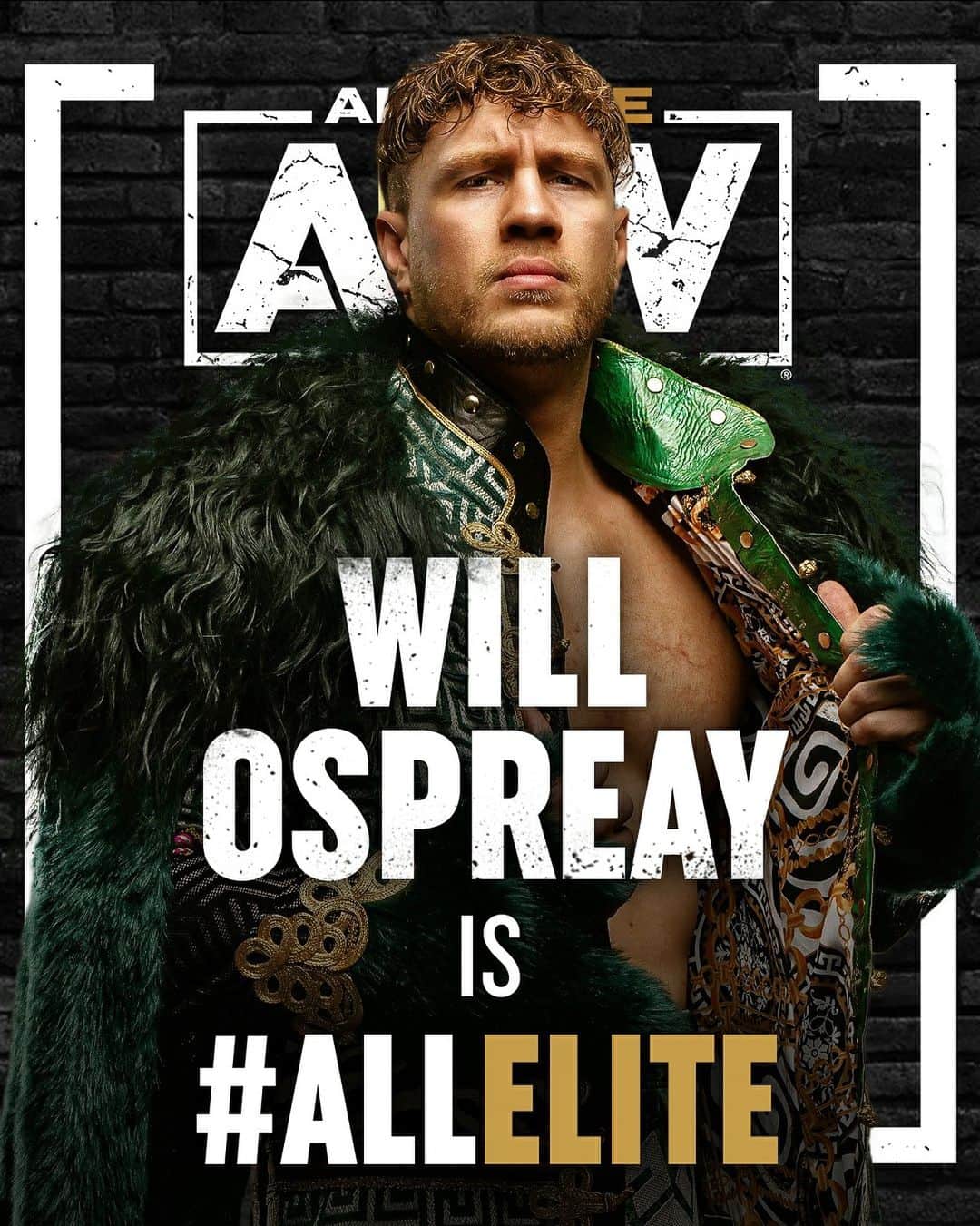 ウィル・オスプレイのインスタグラム：「Welcome to #AEW, Will Ospreay!  #AEWFullGear #bruv」