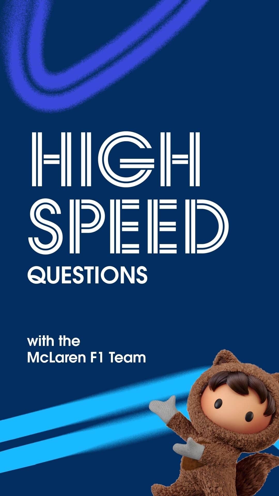 Salesforce のインスタグラム：「Pit stop for some fast facts! @McLarenF1's @OscarPiastri took a minute to zip through questions from our Trailblazers. He may be missing the Aussie sun at the chilly #LasVegasGP, but he's ready to turn up the heat on the track! #F1FanFuel」