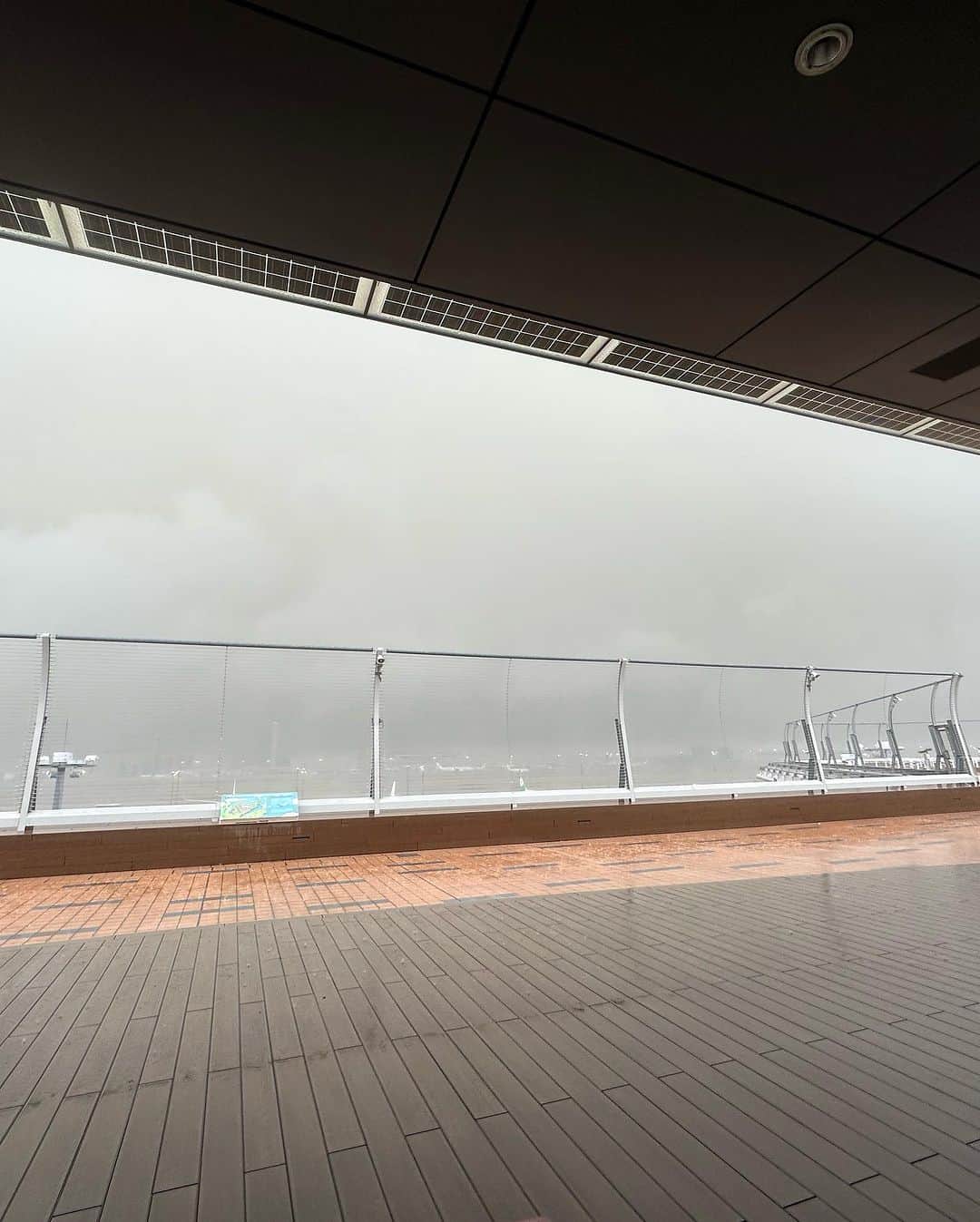 範田紗々さんのインスタグラム写真 - (範田紗々Instagram)「すごい雨風だったよ😳 #羽田空港 #ラスボス出てきそう」11月19日 8時36分 - handa_sasa