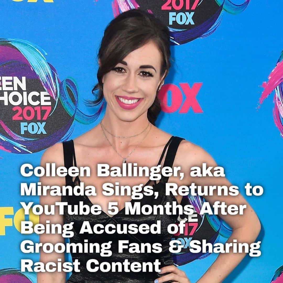 Just Jaredさんのインスタグラム写真 - (Just JaredInstagram)「Colleen Ballinger, best known for her alter ego Miranda Sings, returned to YouTube to share her first new vlog five months after she was accused of grooming young fans and engaging in racist behavior. She had a lot to say in the video, including addressing a 10-minute song she released that poked fun at the allegations. Click this pic in the LINK IN BIO to learn more.  #ColleenBallinger #MirandaSings Photo: Getty」11月19日 9時36分 - justjared