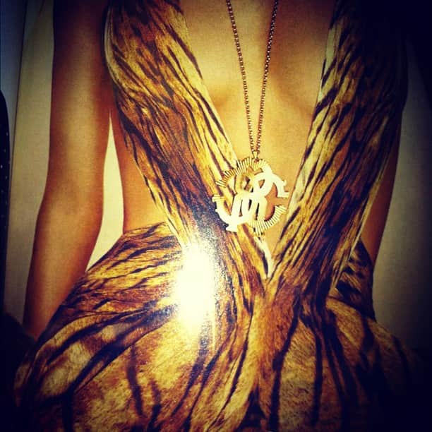 trendstarのインスタグラム：「Adore this #robertocavalli #outfit #jewelry #fashion #chic #glam #outfits」