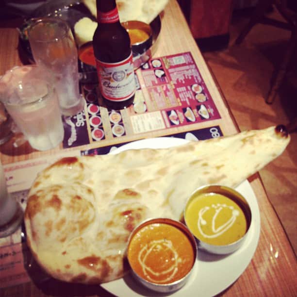 小堀紀代美さんのインスタグラム写真 - (小堀紀代美Instagram)「ナンが食べたかったあ。ファーストフード的なインド料理のお店で。」8月3日 21時08分 - likelikekitchen