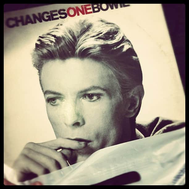 のインスタグラム：「My hero! #davidbowie #record #vinyl #collection 」