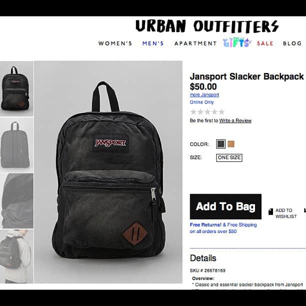 ジャンスポーツさんのインスタグラム写真 - (ジャンスポーツInstagram)「Get your #Slacker on at @urbanoutfitters. #jansport #backpack」11月10日 1時36分 - jansport