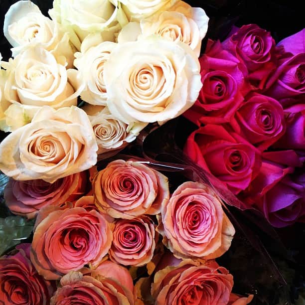 オレーシャ・ルーリンさんのインスタグラム写真 - (オレーシャ・ルーリンInstagram)「These made my day #roses #flowerpower #spring」2月21日 6時11分 - olesyarulin
