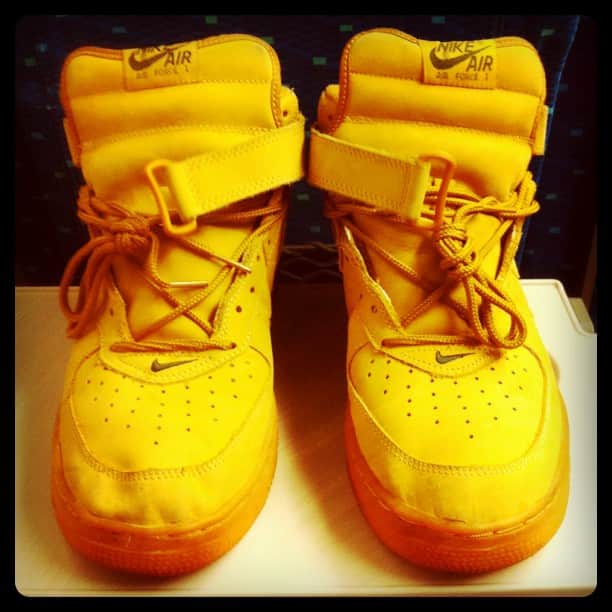 のインスタグラム：「kicks of the day #nike #force1 」
