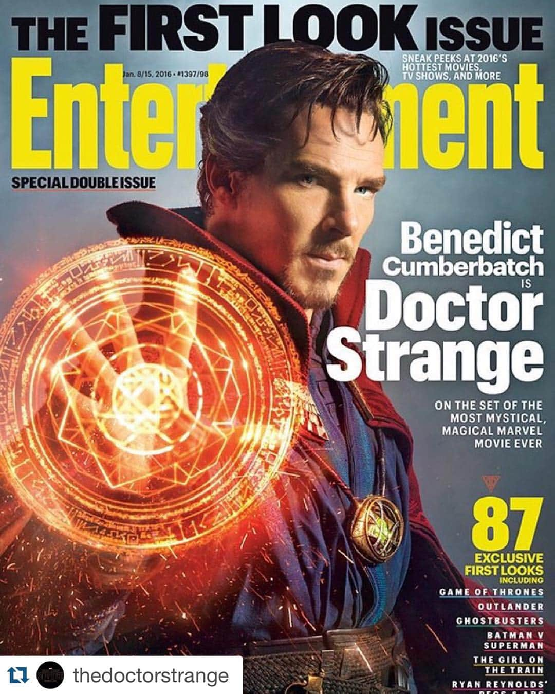 アベンジャーズさんのインスタグラム写真 - (アベンジャーズInstagram)「We've got 6 exclusive photos of @Marvel's mystical and magical #DoctorStrange via @EntertainmentWeekly! Head over to @TheDoctorStrange to see them all now!」12月29日 4時03分 - avengersmovie