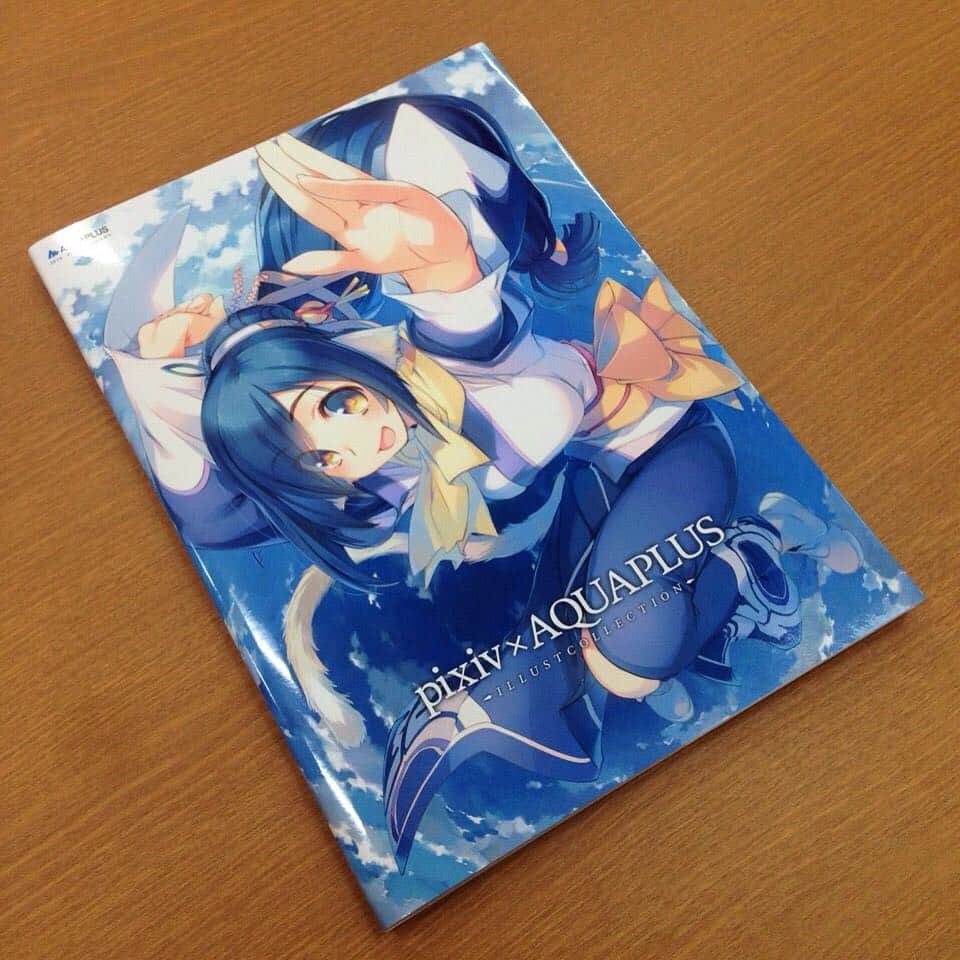 pixivのインスタグラム：「イラスト集　【新刊】 pixiv×AQUAPLUS ILLUST COLLECTIONも発売中！AQUAPLUS20周年を記念しpixivとAQUAPLUSがコラボレーション！ 「アクアプラス 20周年記念イラストコンテスト」の受賞作品をはじめ、AQUAPLUS作品のイラストが収録されたイラスト集です。表紙は甘露樹さん！販売価格は1500円です！http://goods.pixiv.net/c89/mobile/ #C89 #pixiv」