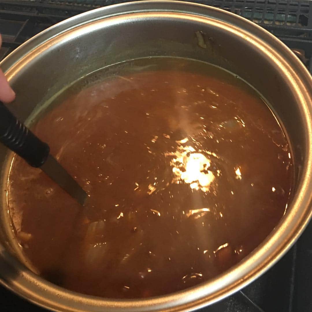 望月嶺臣のインスタグラム：「#カレー#作ったの1年ぶり#投稿したの覚えてるかな 大変美味しく頂きました。」