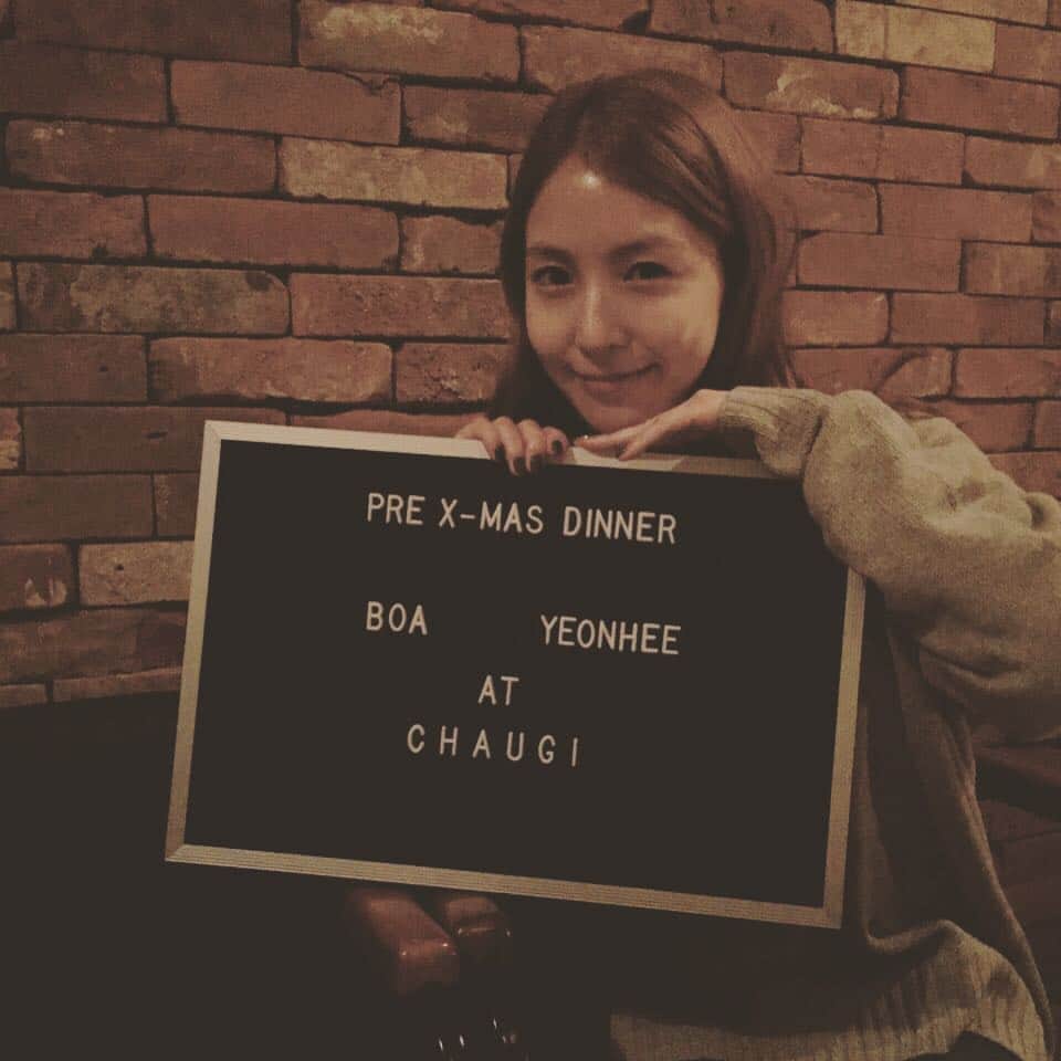 BoAのインスタグラム：「맛있어욤 ^^ #차우기 #베프데이트」