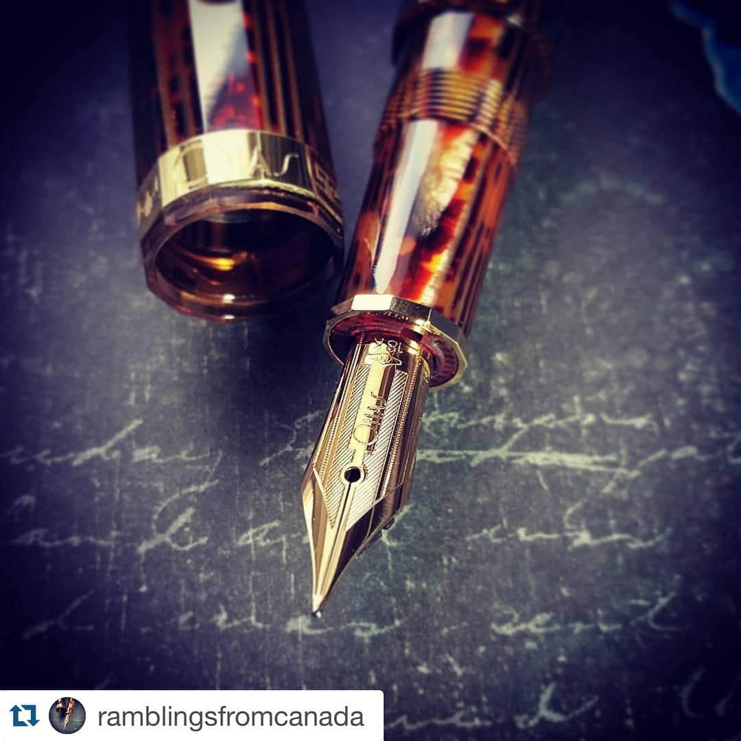 オマスさんのインスタグラム写真 - (オマスInstagram)「Always feels good to be someone's favorite. Thank you @ramblingsfromcanada for your #OMASexperience. #OMAS #Fountainpen #Pen #Calligraphy #FPGeeks #slowliving #handwrite #handmade #instapen #handicraft #madeinitaly #art #writing #write #ink #penworld #instarepost #repost」12月22日 21時20分 - omas_official