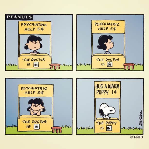 スヌーピーさんのインスタグラム写真 - (スヌーピーInstagram)「5 cents please... #Peanuts #Comics #Lucy #Snoopy」6月6日 3時27分 - snoopygrams