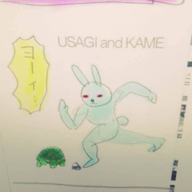  吉永龍樹のインスタグラム：「昨日書いた四コマまんがをInstagramの新しい動画機能でアップ（笑）」