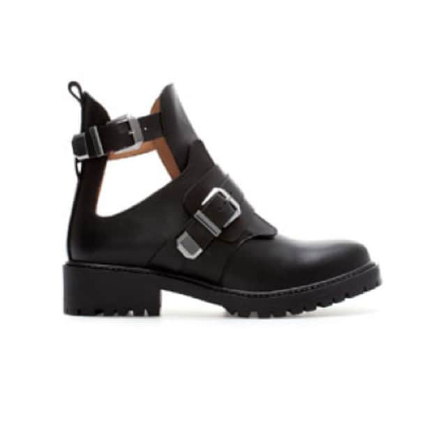 ZARA USAのインスタグラム：「Open leather ankle boot. #zarausa #newcollection #trf」
