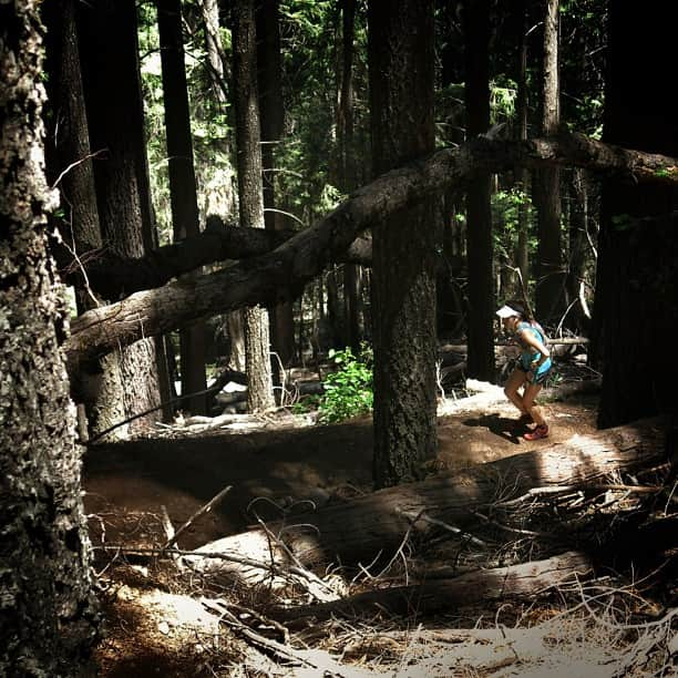 Montrailさんのインスタグラム写真 - (MontrailInstagram)「Amy Sproston climbs to Devil's Thumb at mile 47, on her way to a 3rd place finish in the women's race at Western States 100.」7月1日 4時31分 - montrailrunning