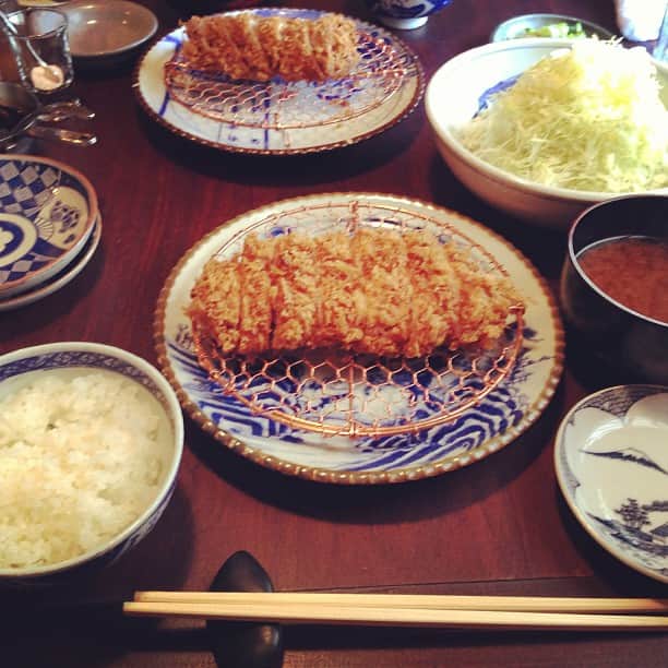 笛木優子のインスタグラム：「일본 돈까스 맛있어용」