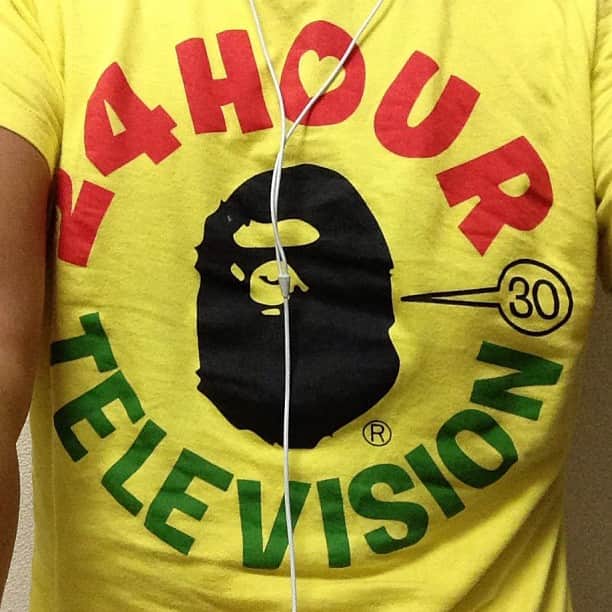 千葉一弘のインスタグラム：「この #24時間テレビ のTシャツ、可愛くねぇ。何年前のデザインか、忘れたけど。 #love #day #japan #world #mobilephotography #camera #iphone5 #summer #me #beautiful #nice #instatagapp #instagood #photooftheday #instamood #picoftheday #instadaily #bestoftheday #instagramers #followme #iphonography #insta #instalove #good #instabest #instapic #instafun #smile」