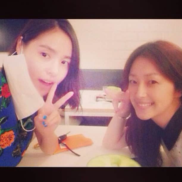 笛木優子のインスタグラム：「효린이랑💖」