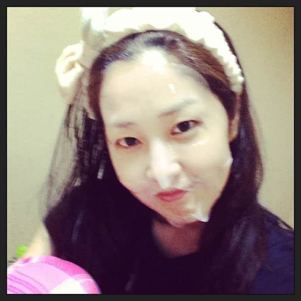 笛木優子のインスタグラム：「팩해요~~✨🌙🛀」