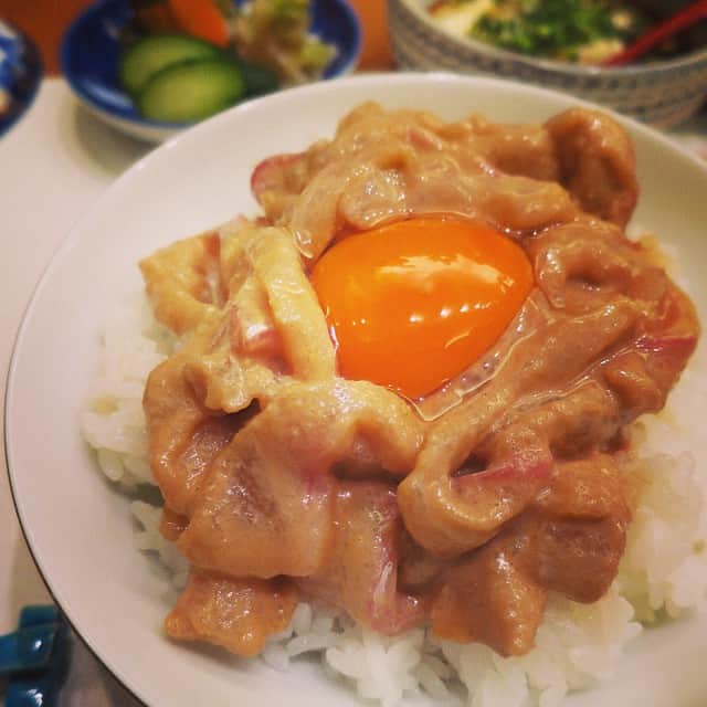 高垣麗子のインスタグラム：「鯛茶漬け〜♡ #yummy  #happy」