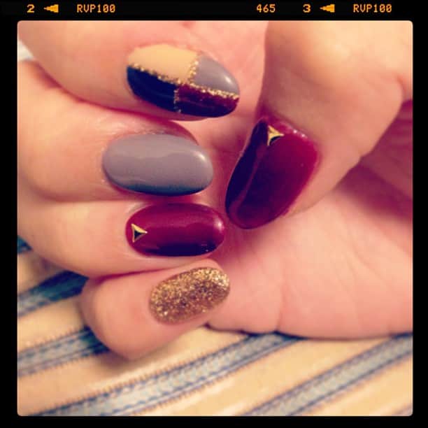 小祝麻里亜のインスタグラム：「Newnail;)#nail」