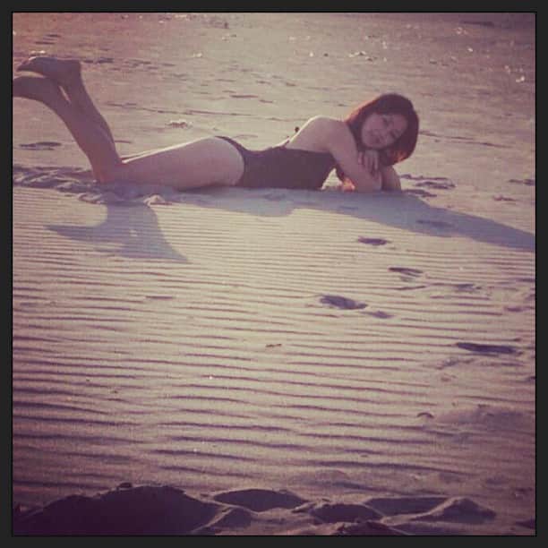 笛木優子のインスタグラム：「잡지 촬영...👙」