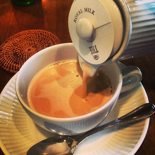 のインスタグラム：「ロイヤルミルクティー大好き♡ #HARBS」
