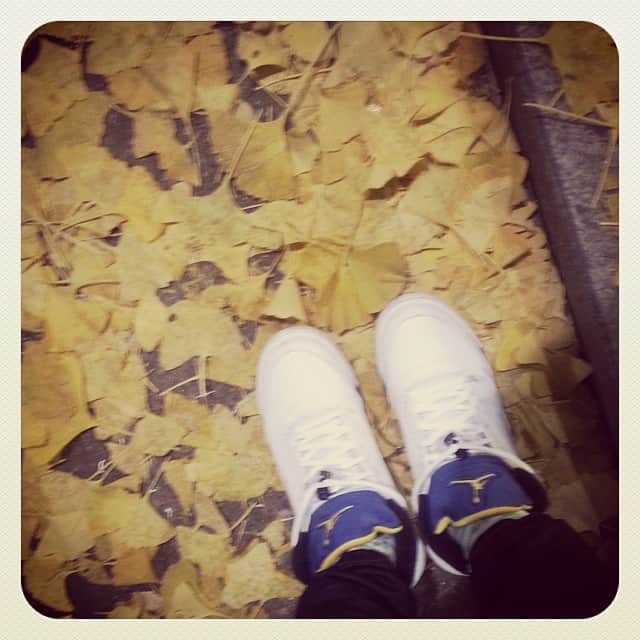 笛木優子のインスタグラム：「가울 밤 ..🍂🍁😙#jordan」