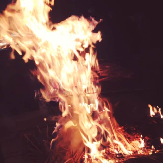 Kaneyasuのインスタグラム：「藁焼きファイヤー」