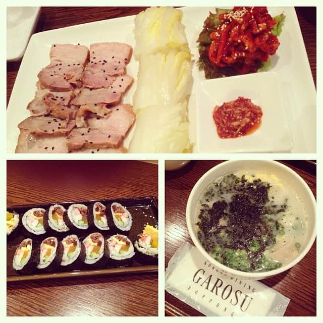笛木優子のインスタグラム：「역시 한식 짱^^😋」