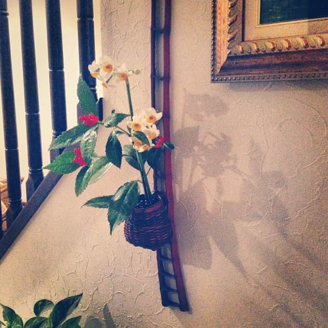 小泉里子さんのインスタグラム写真 - (小泉里子Instagram)「お父さんが生けた玄関の花。家中いい香り❤︎ #今年も終わるね #生花 #実家」12月31日 10時29分 - satokokoizum1