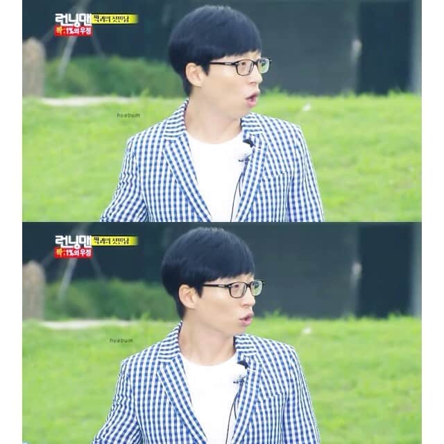 のインスタグラム：「His lips hahaha ☺️😂☺️ #runningman#runningmancast#yoojaesuk#jaesuk#kimjongkook#jongkook#kanggary#gary#songjihyo#jihyo#hadonghoon#haha#leekwangsoo#kwangsoo#jisukjin#sukjin#korea#happytogether#infinitychallenge#kbs#2014#런닝맨#유재숙#재숙#재숙」