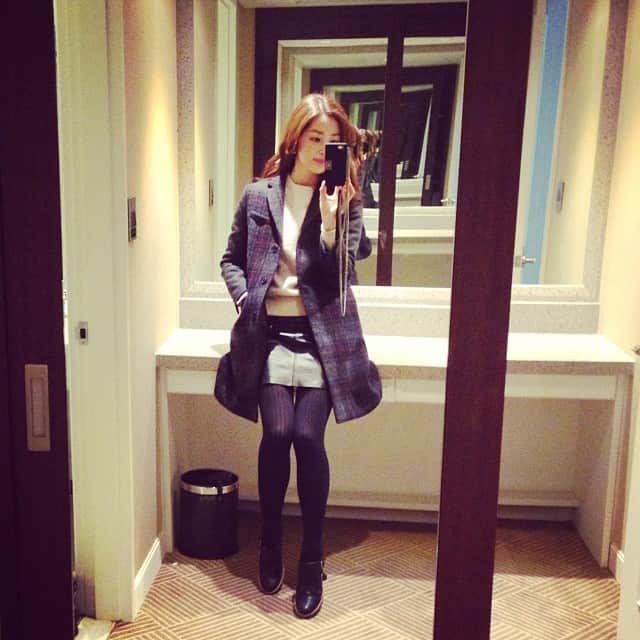 笛木優子のインスタグラム：「今日も朝から撮影だよん🎀🇰🇷😚」