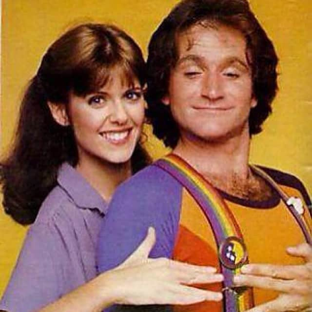 ロビン・ウィリアムズのインスタグラム：「She's baaaaack!  Coming soon to @thecrazyonescbs  #pamdawber #tbt http://www.tvguide.com/News/Crazy-Ones-Pam-Dawber-1076465.aspx」